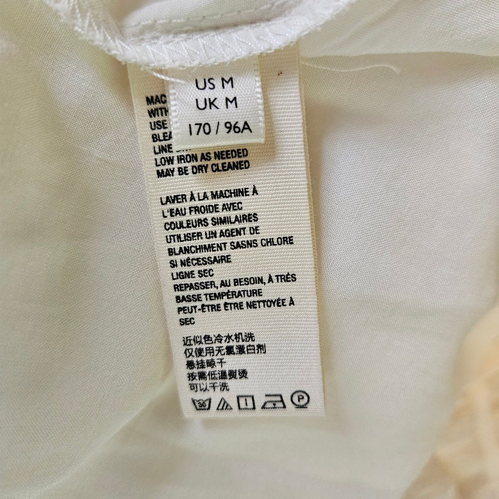Free People Edie Dress Button Front Tiered Maxi Dress Ivory Size M Boho Cottage - Picture 12 of 16